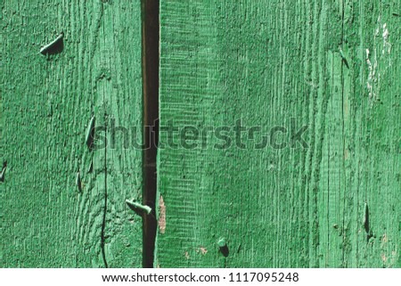 Vintage wood texture, Crack paint grunge green