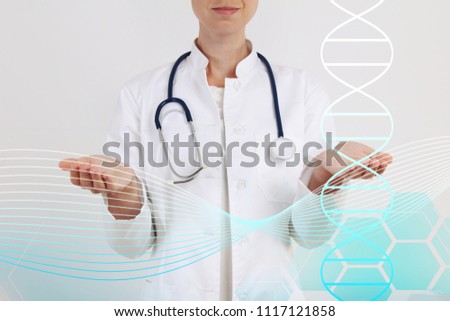 Genetic concept background