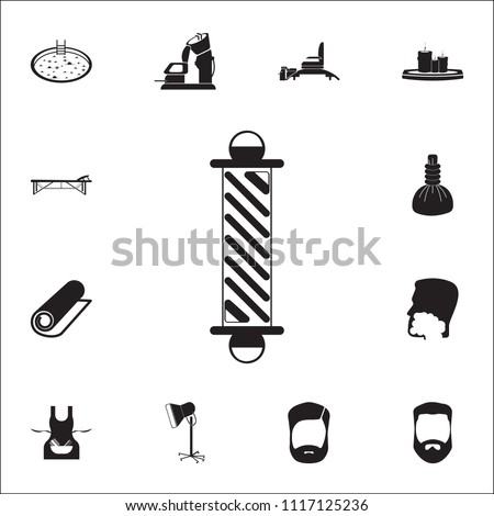 Hair Barbers Pole icon. Detailed set of Barber icons. Premium quality graphic design sign. One of the collection icons for websites, web design, mobile app