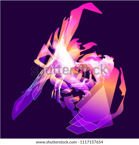 Moving colorful lines of abstract background 