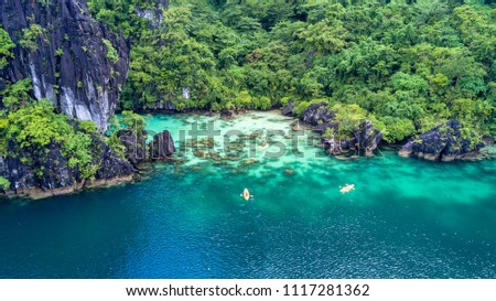El Nido Palawan Island hopping adventures Philippines  Royalty-Free Stock Photo #1117281362