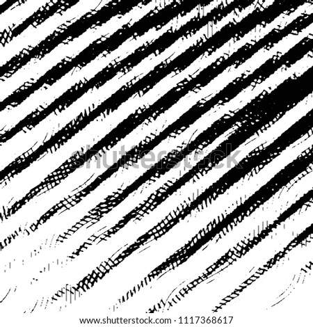 Abstract grunge grid stripe halftone background pattern. Black and white line vector illustration
