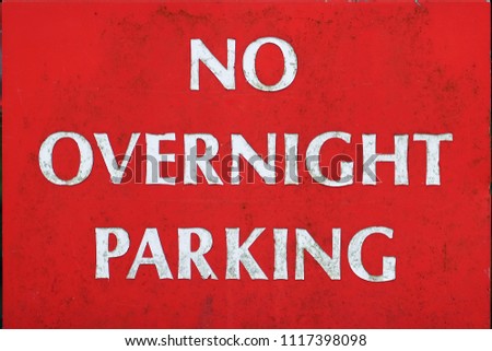 no overnight parking