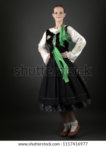 Slovakian folklore dancer