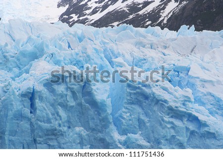 detailed picture of a glacier