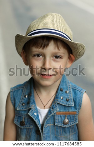 Little boy in a hat
