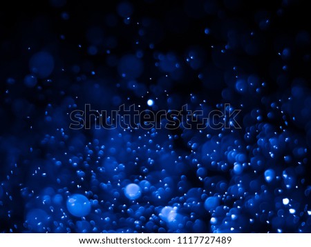 blue bubble bokeh abstract background