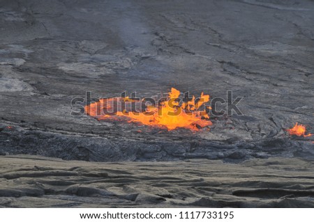 Lava lake of Erta Ale volcano