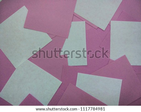 Sheets of note paper