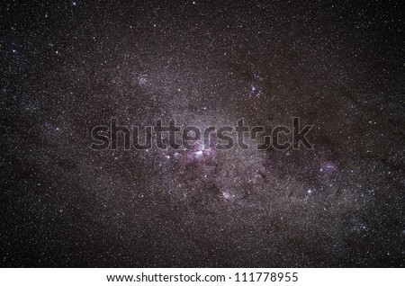 Real shot of a galaxy in the night sky. Outer space background.