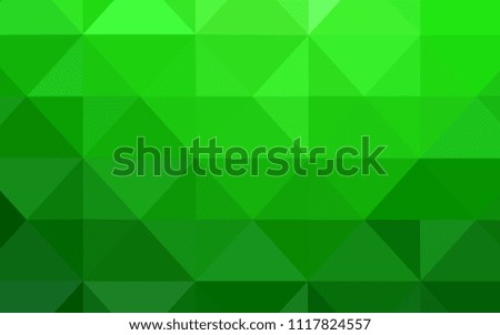 Light Green vector polygon abstract backdrop. Colorful illustration in polygonal style with gradient. Polygonal design for your web site.