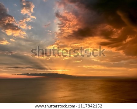 Beautiful Sunset in Casa Pueblo, Punta Balena, Punta Del Este, Uruguay