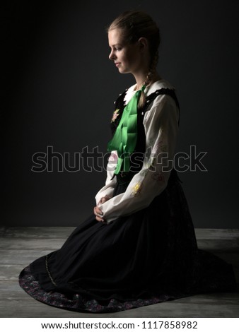 Slovakian folklore dancer