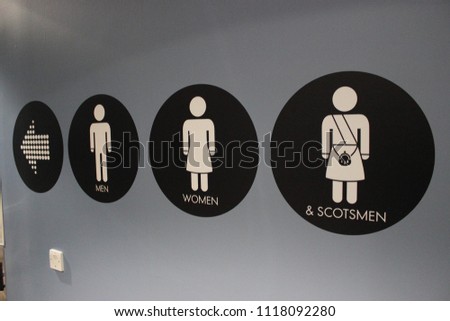 Scottish Toilet Sign 
