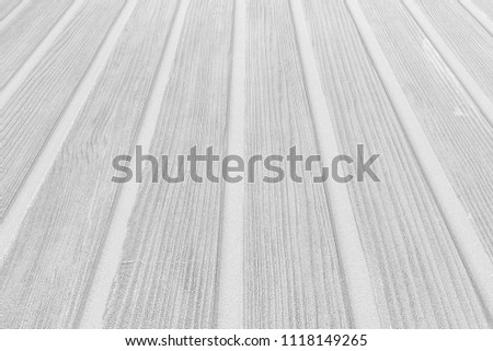 Outdoor white wood floor pattern and background