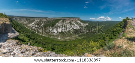 Mountains and caves of the Crimean Peninsula
