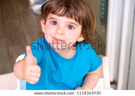 baby thumbs up gesture of approval - thumb up baby newborn child - approved by childrens - kid approved