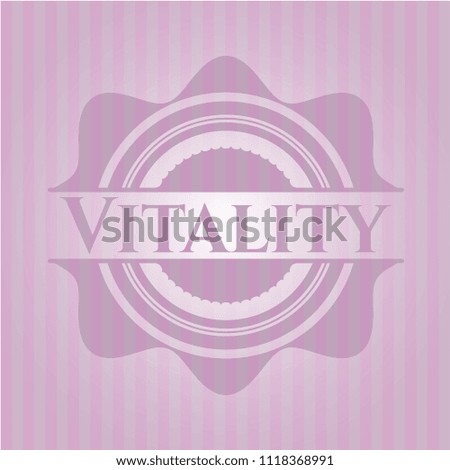 Vitality vintage pink emblem