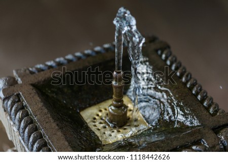 drinking fountain in Armenia in the daytime