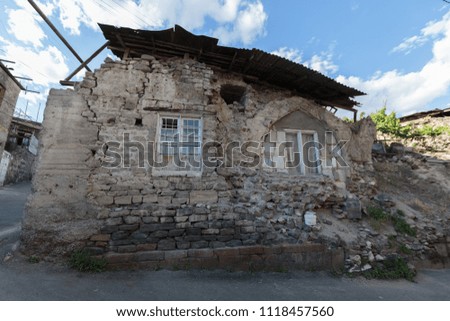 old and residential stone house in Yerevan