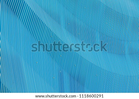 The wave pattern wall abstract background in blue