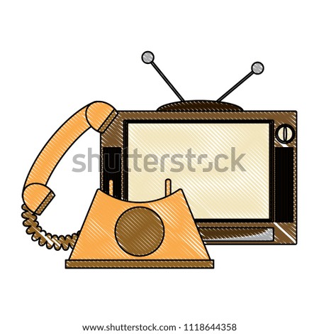 retro television icon