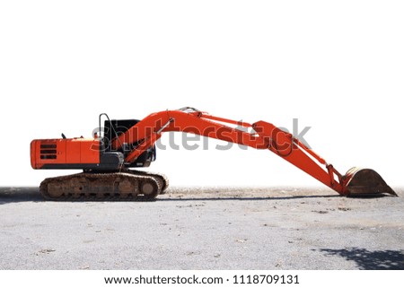 backhoe, Loading and digging   Selection focus only on some points in the image