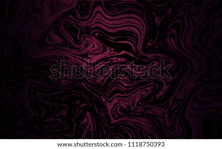 Dark Purple vector template with bent lines. A vague circumflex abstract illustration with gradient. Marble design for your web site.