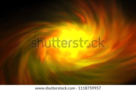 Dark Orange vector background with galaxy stars. Space stars on blurred abstract background with gradient. Pattern for astronomy websites.