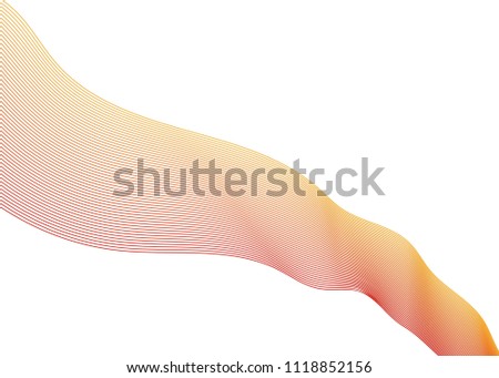 Abstract vector background with smooth color wave.