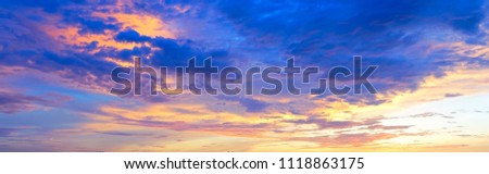 Sunset sky,Beautiful sky,select focus with shallow depth of field:ideal use for background.