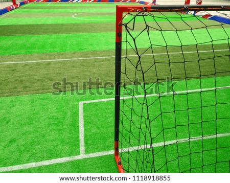 goal for an indoor soccer field