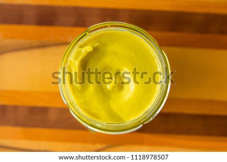 creamy dijon mustard in a jar
