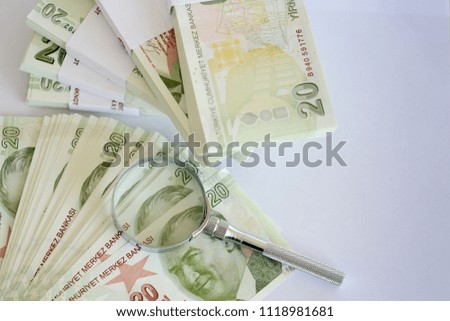Turkish paper banknotes