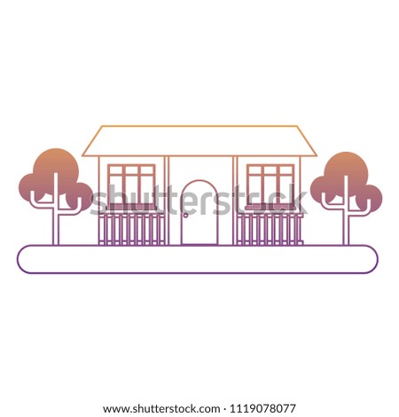 house and trees design