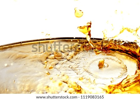 Coffee droplet as background / Coffee drinks are made by brewing hot water with ground coffee beans