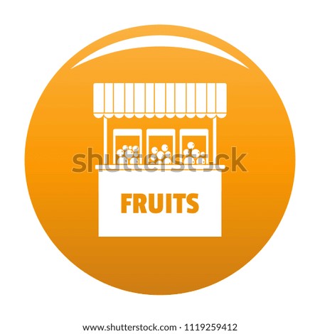 Fruits selling icon. Simple illustration of fruits selling icon for any design orange