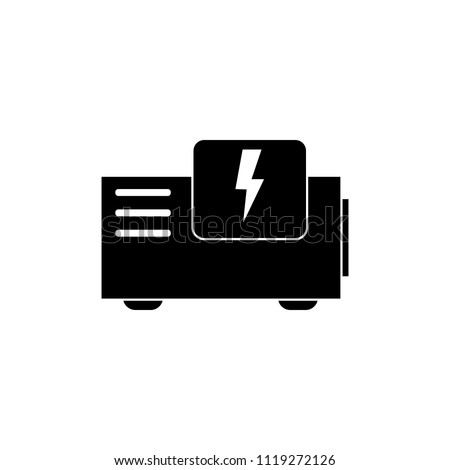Power generator vector icon Royalty-Free Stock Photo #1119272126