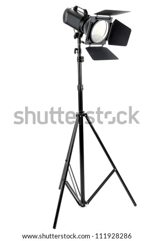 Studio lighting isolated on white