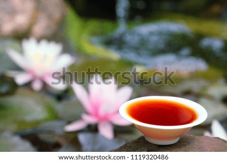 Black Chinese tea Garden 