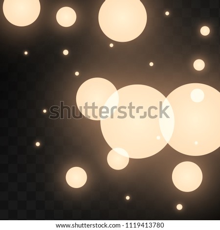Many Random Falling Golden Stars Confetti on Black Background. Beautiful Night Sky. Invitation Background. Banner, Greeting Card,  New Year and Christmas card, Postcard, Packaging, Textile Print.