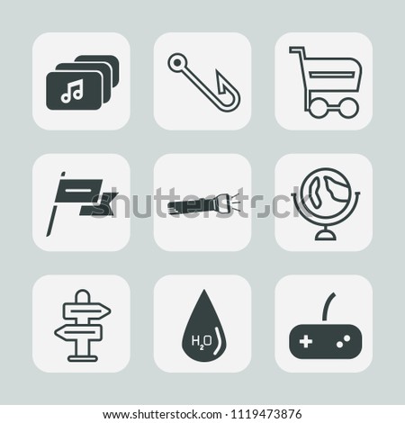 Premium set of outline, fill icons. Such as market, trolley, globe, equipment, format, world, hook, lamp, cart, map, water, shop, supermarket, patriotism, basket, store, drop, way, rod, white, retail