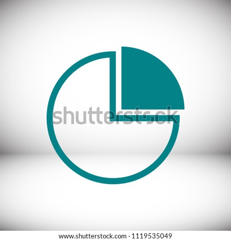 Business Pie Chart icon , stock vector illustration flat design style