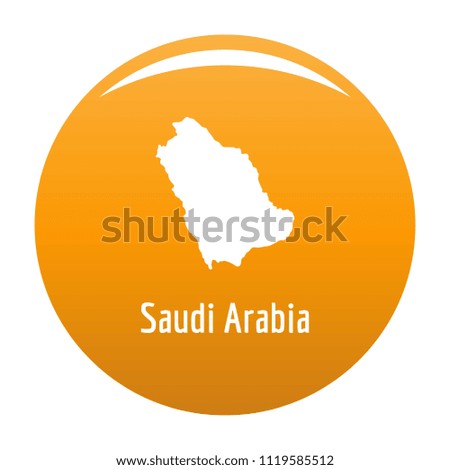 Saudi Arabia map in black. Simple illustration of Saudi Arabia map vector isolated on white background