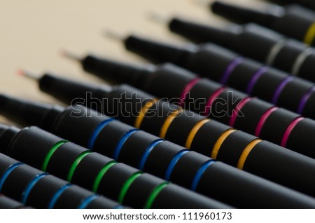Colored pens macro