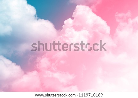 soft clouds on the sky  for background and postcard.Abstract and pastel color.Blur style.