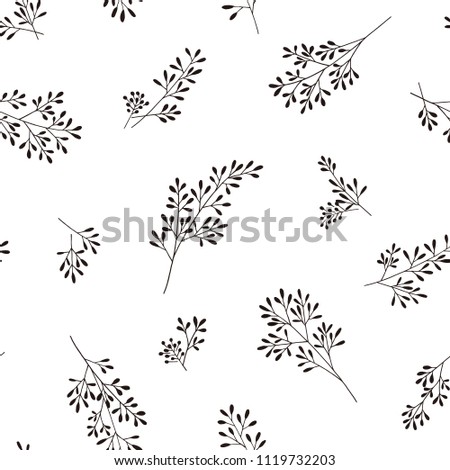 Leaf illustration pattern.
It was simple and expressed a leaf
These designs continue seamlessly
