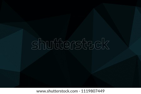 Dark BLUE vector low poly layout. A completely new color illustration in a  polygonal style. Brand-new style for your business design.