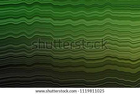 Dark Green vector background with bubble shapes. Colorful abstract illustration with gradient lines. A completely new marble design for your business.