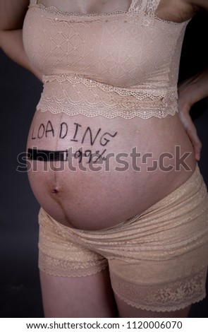 Pregnant woman loading
